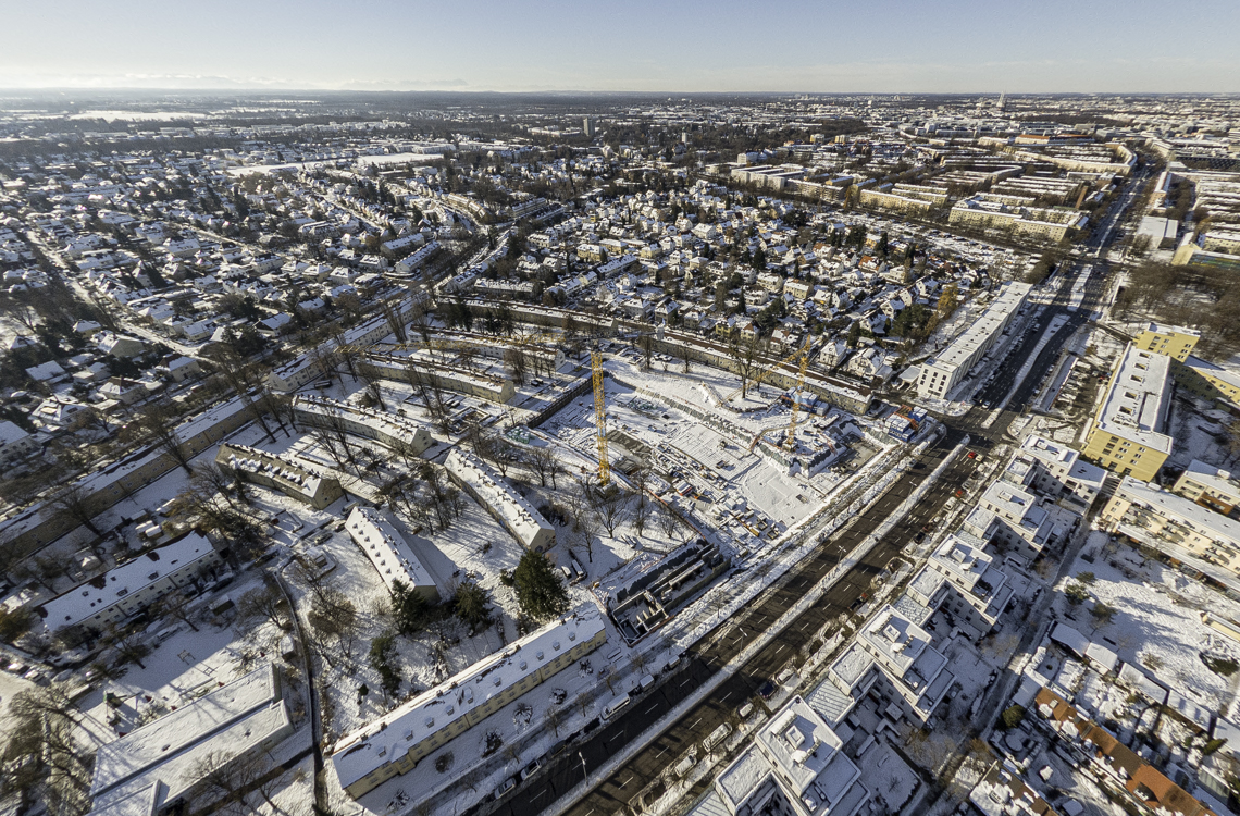 06.12.2021 - Baustelle Maikäfersiedlung in Berg-am-Laim und Neuperlach