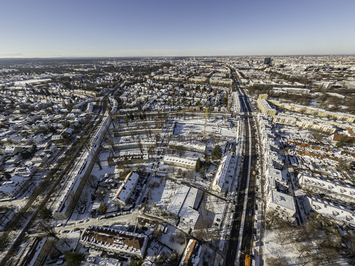 06.12.2021 - Baustelle Maikäfersiedlung in Berg-am-Laim und Neuperlach
