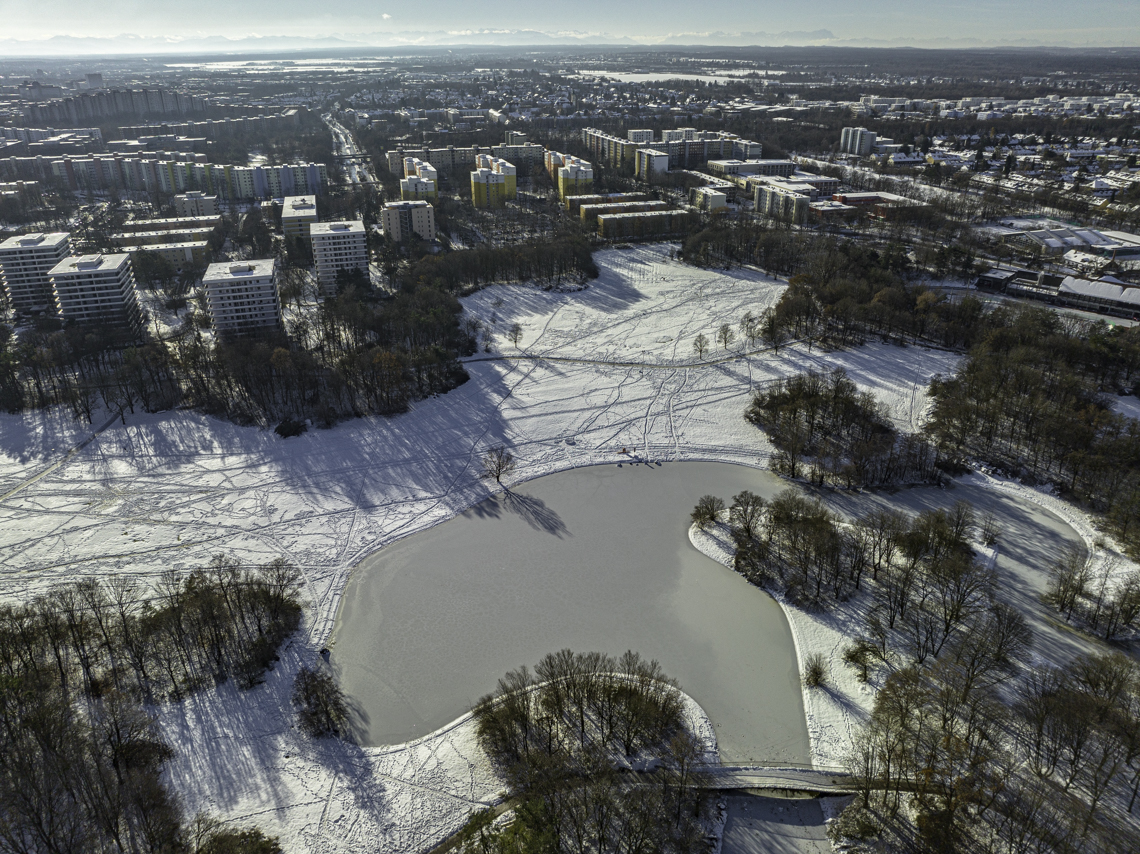 07.12.2021 - Ostpark mir See in Neuperlach