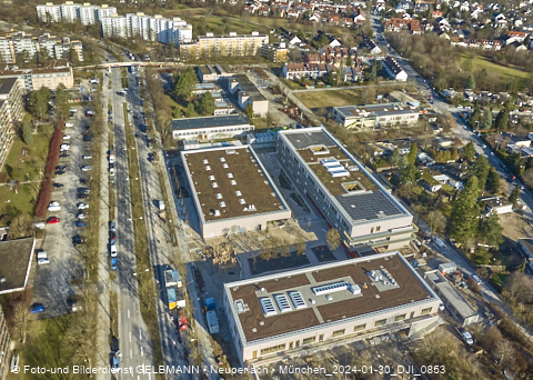 30.01.2024 - Baustelle zur Grundschule am Karl-Marx-Ring in Neuperlach