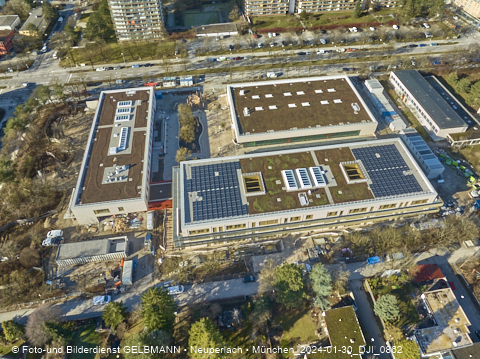 30.01.2024 - Baustelle zur Grundschule am Karl-Marx-Ring in Neuperlach