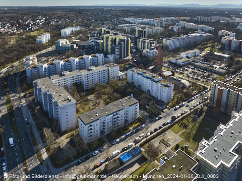30.01.2024 - Baustelle Karl-Marx-Ring 11-21 in Neuperlach
