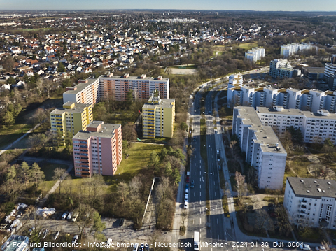 30.01.2024 - Baustelle Karl-Marx-Ring 11-21 in Neuperlach