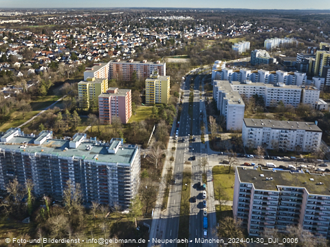 30.01.2024 - Baustelle Karl-Marx-Ring 11-21 in Neuperlach