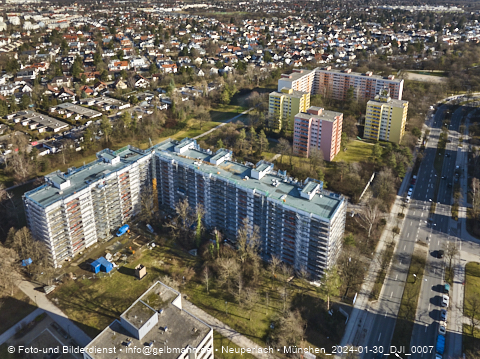 30.01.2024 - Baustelle Karl-Marx-Ring 11-21 in Neuperlach