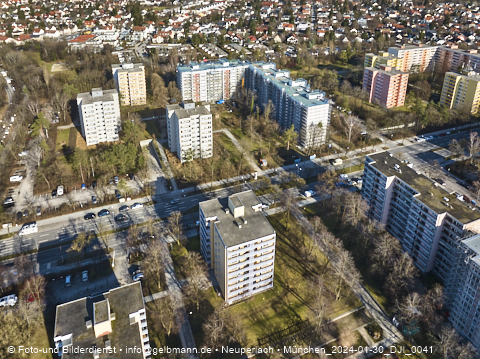 30.01.2024 - Baustelle Karl-Marx-Ring 11-21 in Neuperlach