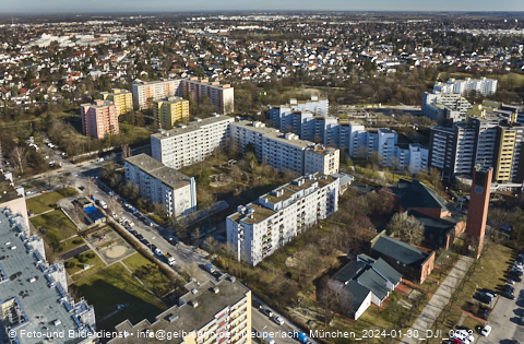 30.01.2024 - Baustelle Karl-Marx-Ring 11-21 in Neuperlach