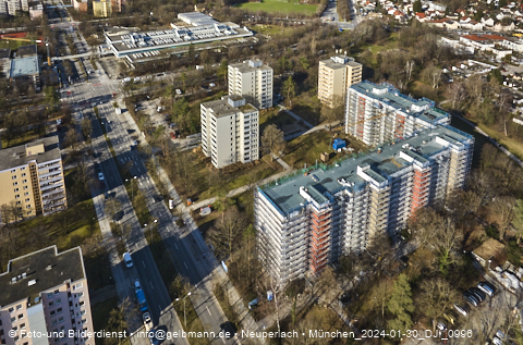 30.01.2024 - Baustelle Karl-Marx-Ring 11-21 in Neuperlach