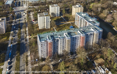 30.01.2024 - Baustelle Karl-Marx-Ring 11-21 in Neuperlach