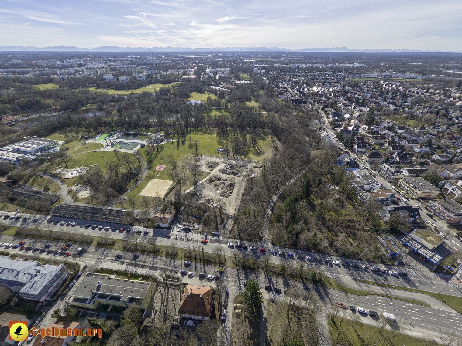 15.02.2024 - Der Ostpark und die Geothermie Baustelle in Berg am Laim und Neuperlach