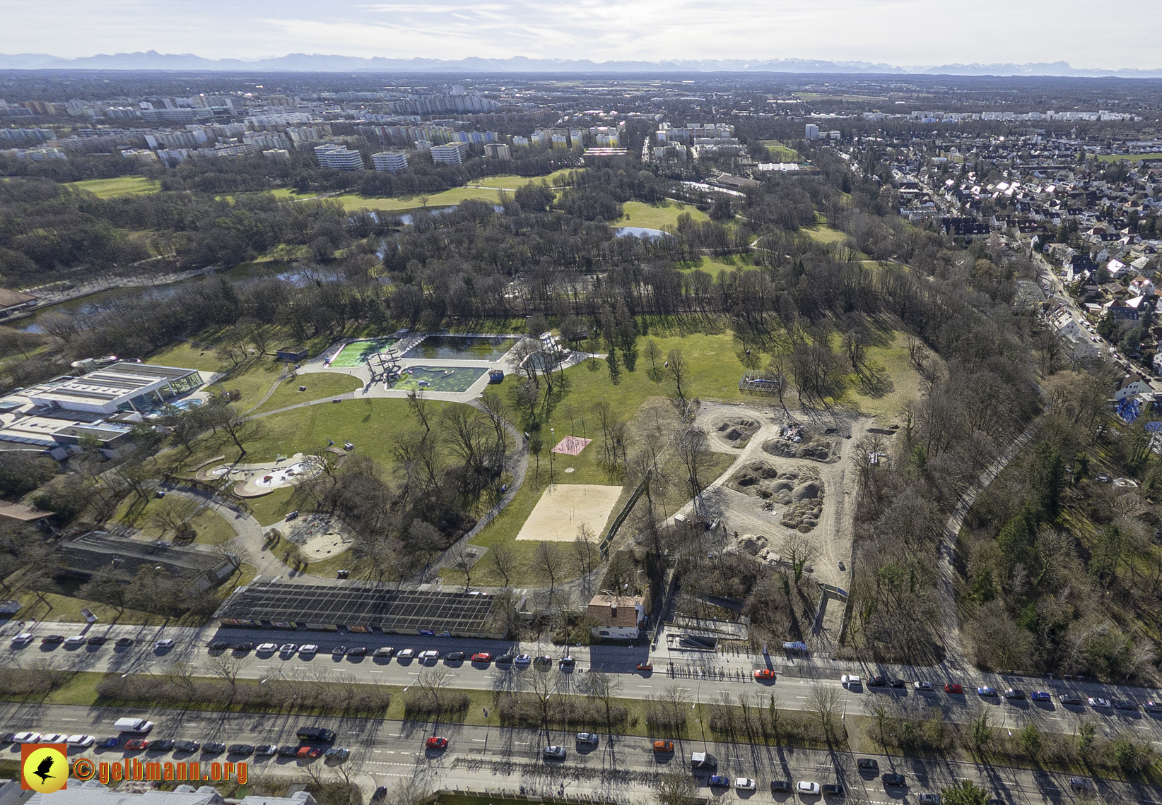 15.02.2024 - Der Ostpark und die Geothermie Baustelle in Berg am Laim und Neuperlach