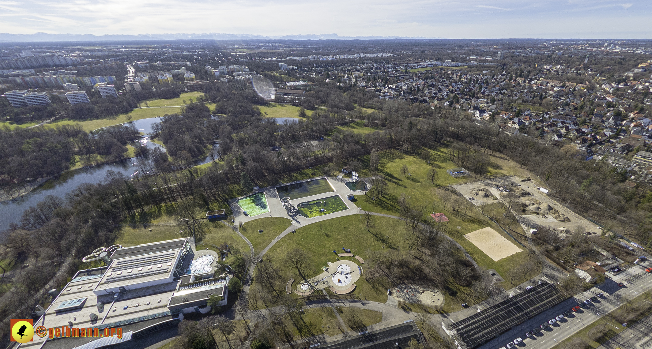 15.02.2024 - Der Ostpark und die Geothermie Baustelle in Berg am Laim und Neuperlach