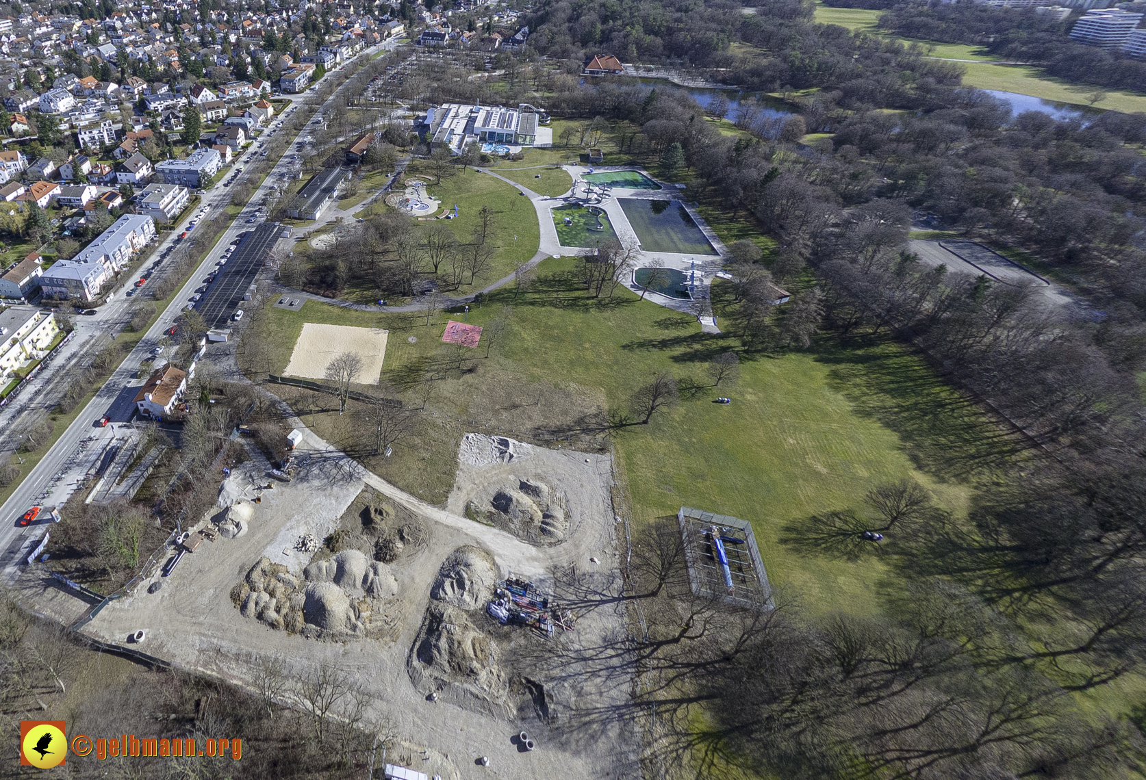 15.02.2024 - Der Ostpark und die Geothermie Baustelle in Berg am Laim und Neuperlach