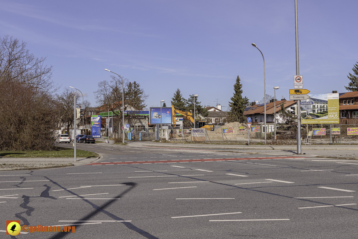 11.03.2024 - Baustelle MONACO an der Heinrich-Wieland/Ecke Corinthstrasse in Neuperlach