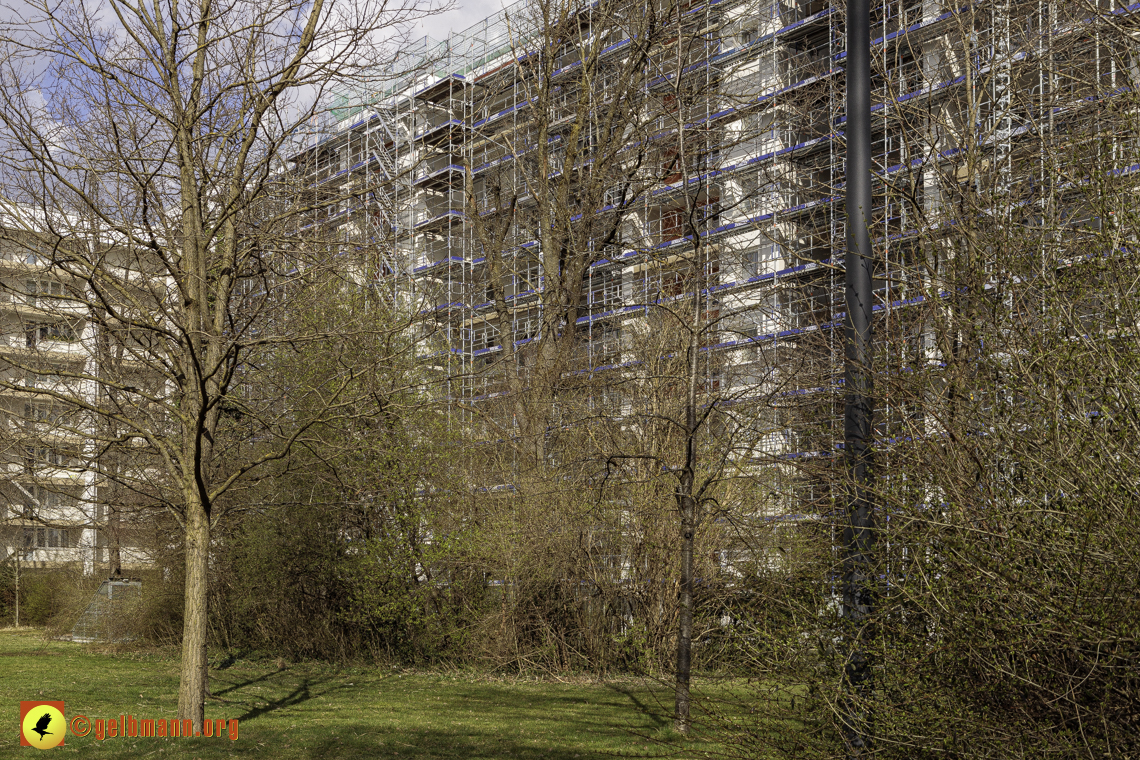 15.03.2024 - Gerüstabbau am Karl-Marx-Ring 11-21