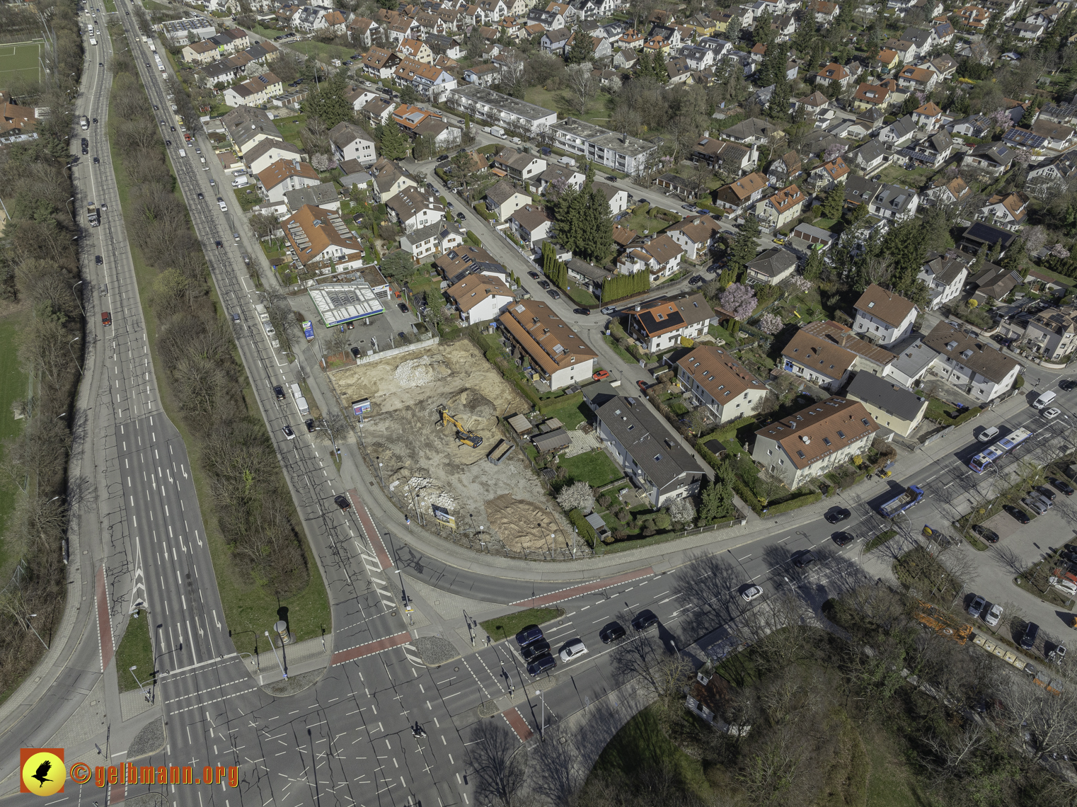 20.03.2024 - Luftbilder der Baustelle MONACO an der Heinrich-Wieland/Ecke Corinthstrasse in Neuperlach