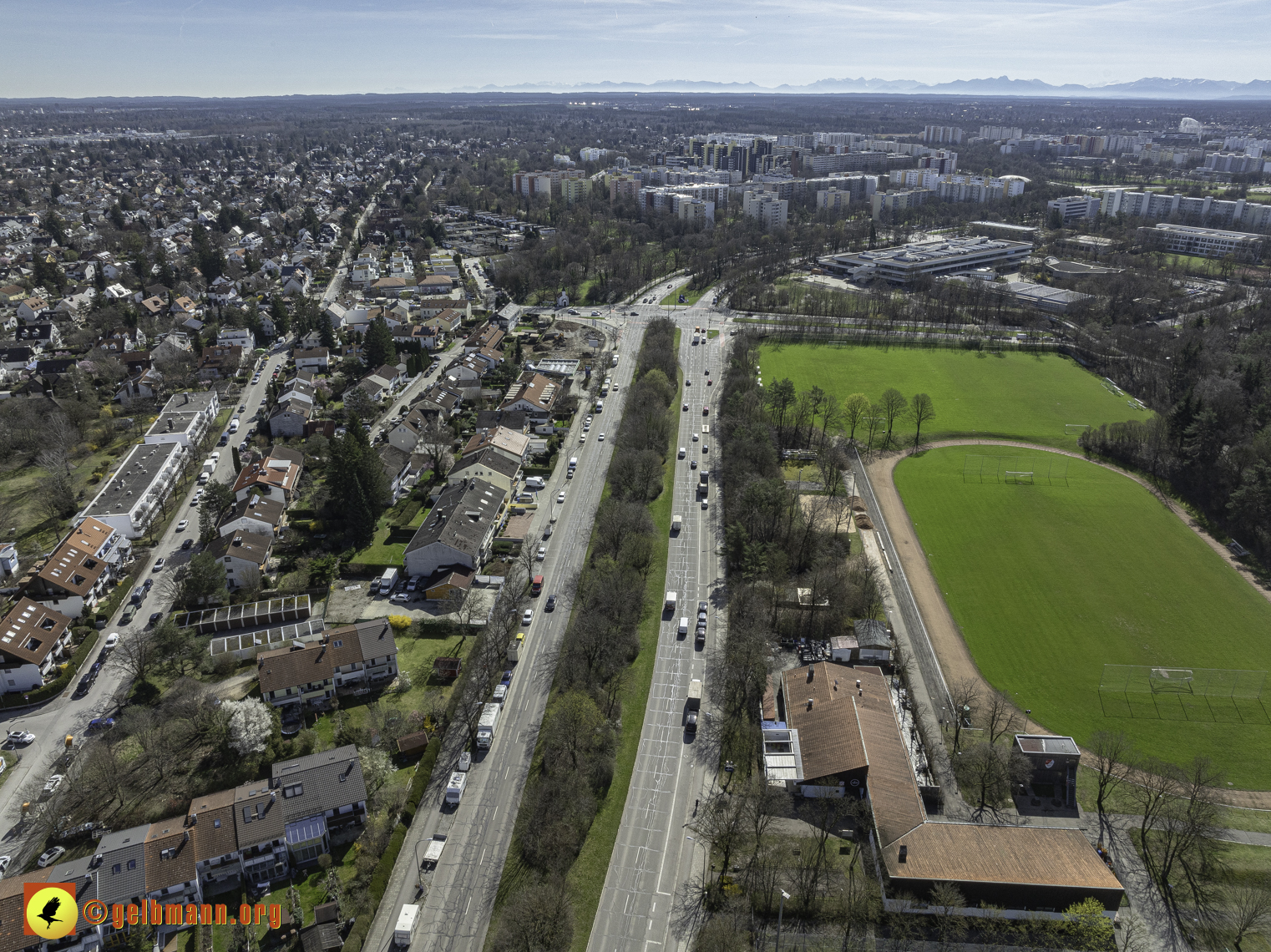 20.03.2024 - Luftbilder der Baustelle MONACO an der Heinrich-Wieland/Ecke Corinthstrasse in Neuperlach