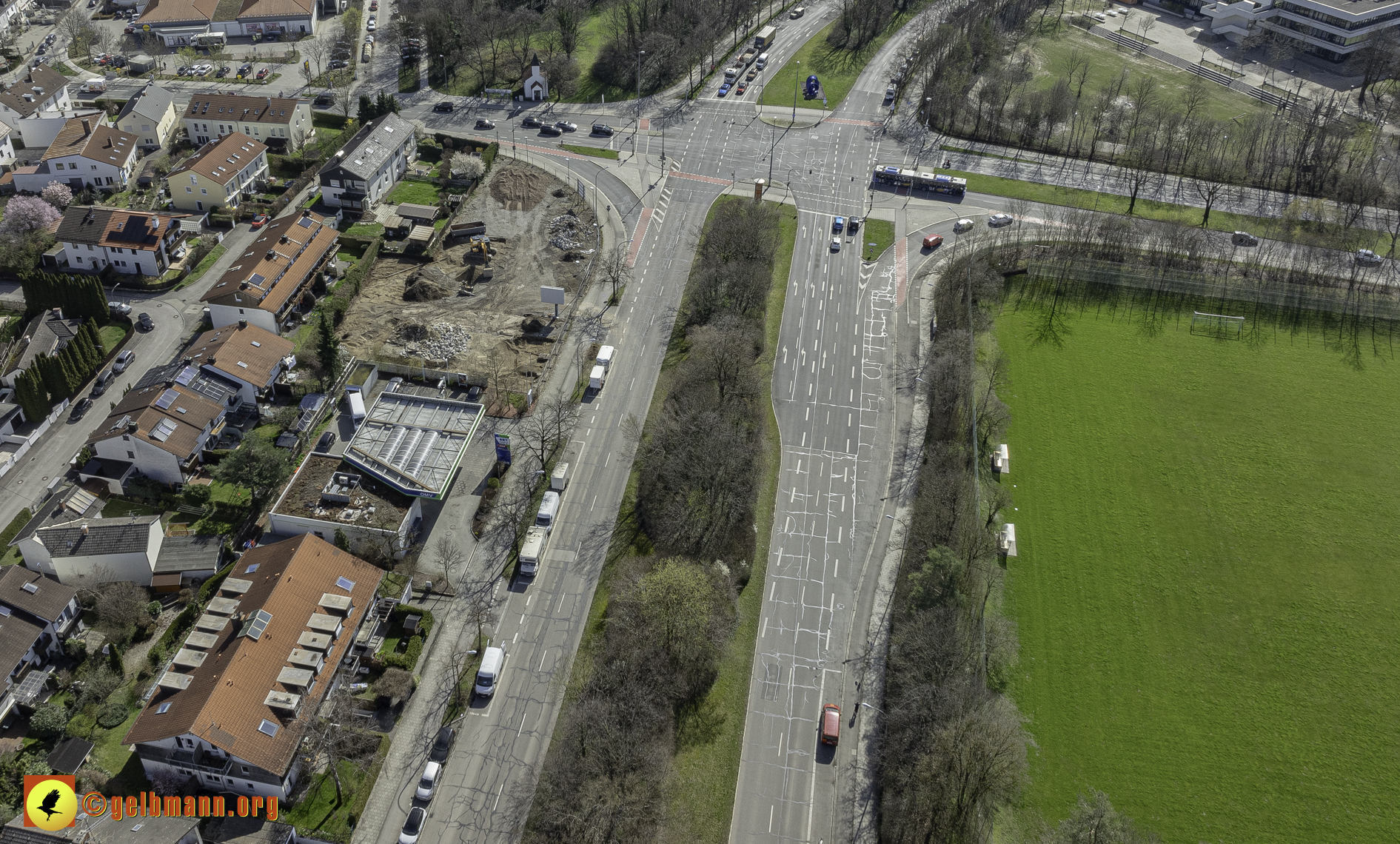 20.03.2024 - Luftbilder der Baustelle MONACO an der Heinrich-Wieland/Ecke Corinthstrasse in Neuperlach