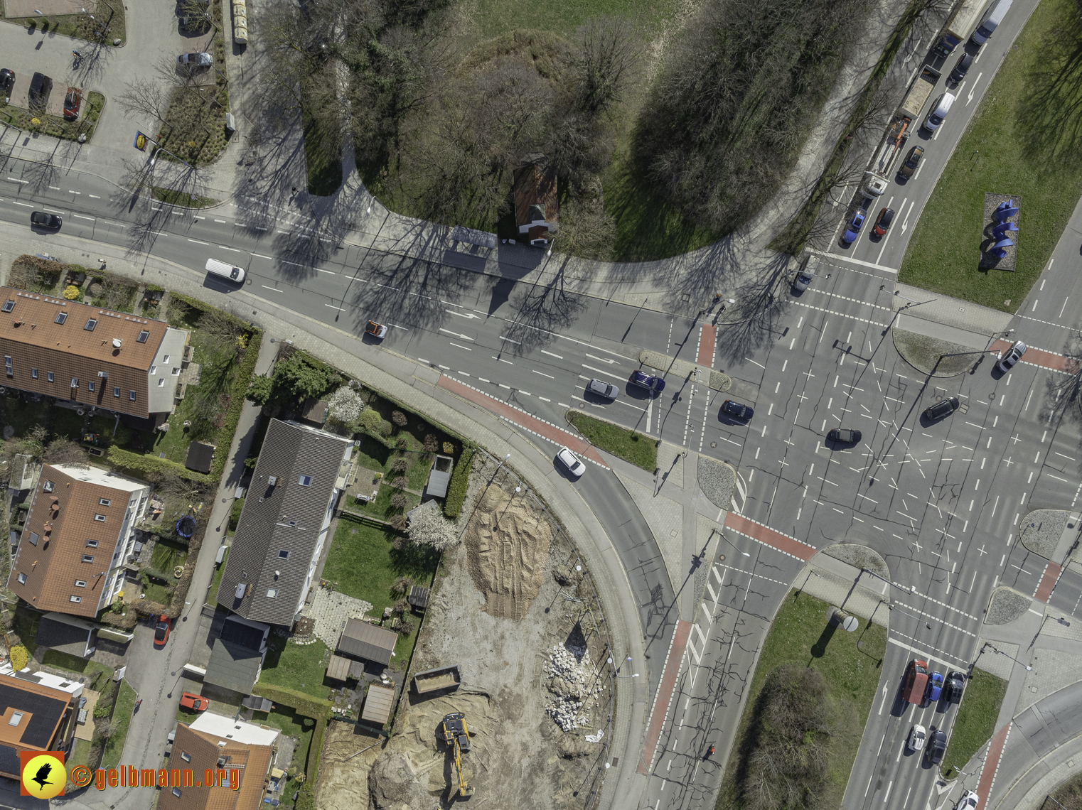 20.03.2024 - Luftbilder der Baustelle MONACO an der Heinrich-Wieland/Ecke Corinthstrasse in Neuperlach