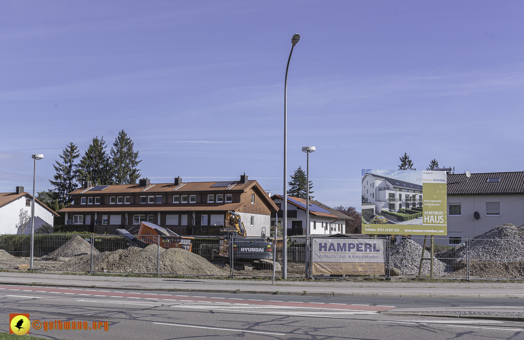 04.04.2024 - Bilder der Baustelle MONACO an der Heinrich-Wieland/Ecke Corinthstrasse in Neuperlach