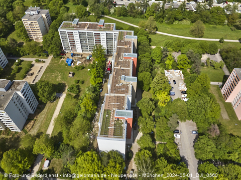 30.04.2024 - Baustelle Karl-Marx-Ring 11-21 in Neuperlach