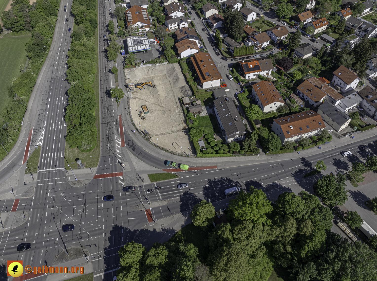 14.05.2024 - Bilder der Baustelle MONACO an der Heinrich-Wieland/Ecke Corinthstrasse in Neuperlach