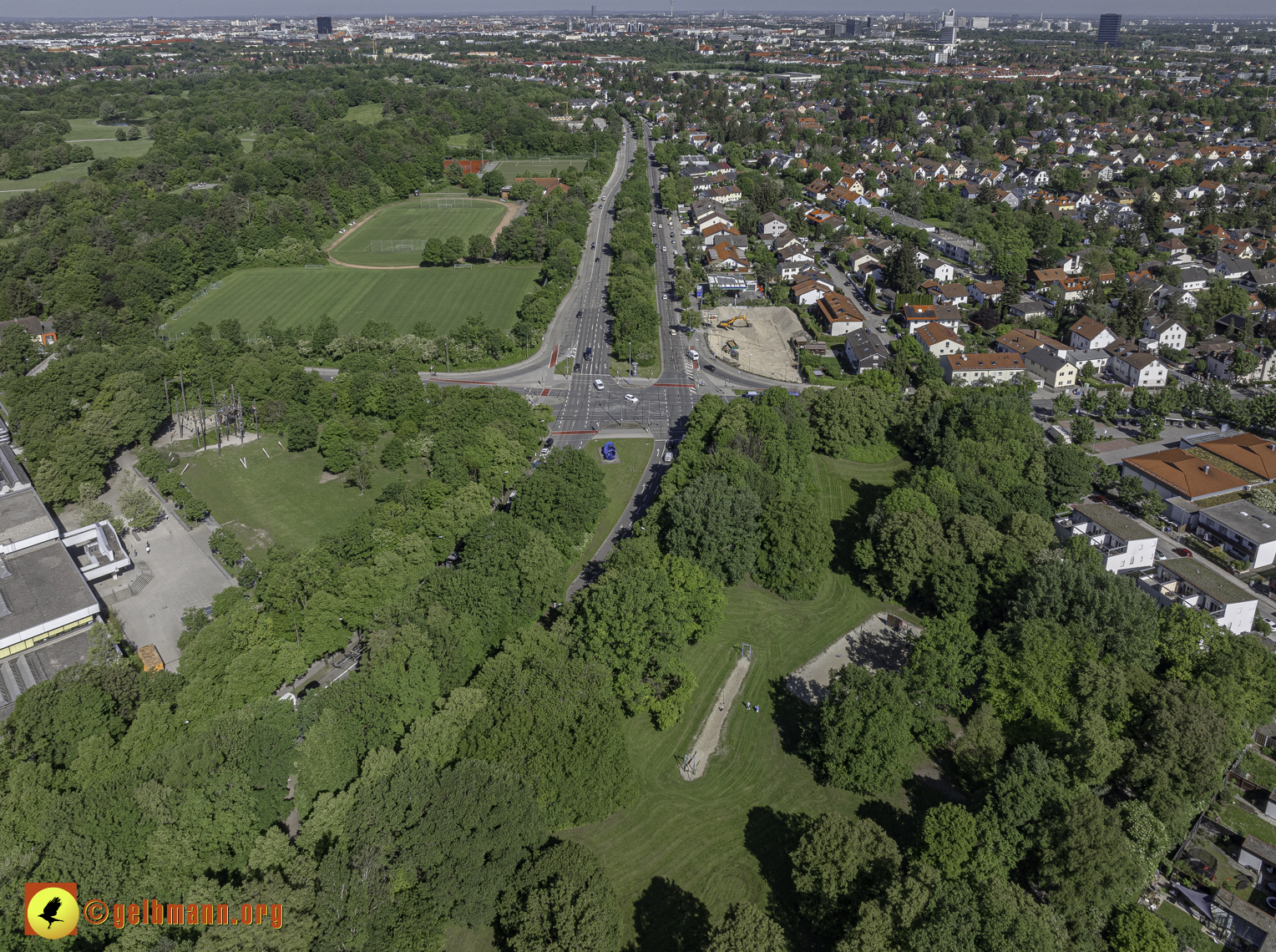 14.05.2024 - Bilder der Baustelle MONACO an der Heinrich-Wieland/Ecke Corinthstrasse in Neuperlach