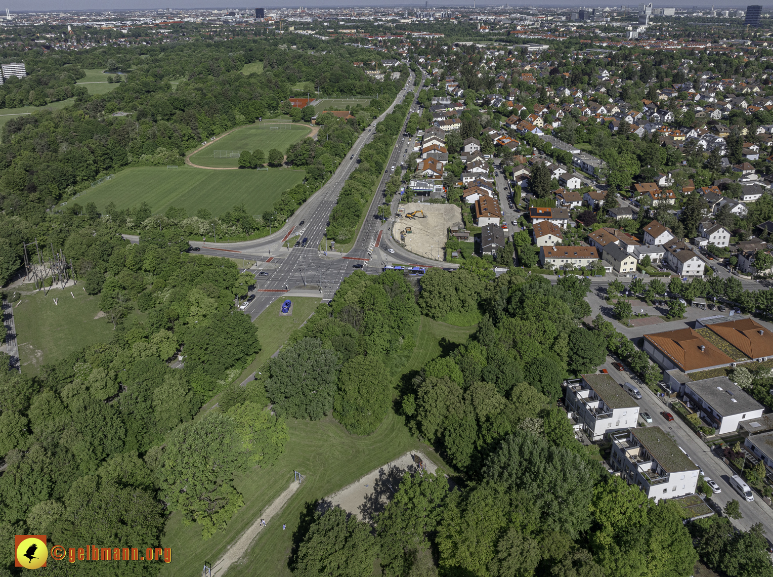 14.05.2024 - Bilder der Baustelle MONACO an der Heinrich-Wieland/Ecke Corinthstrasse in Neuperlach