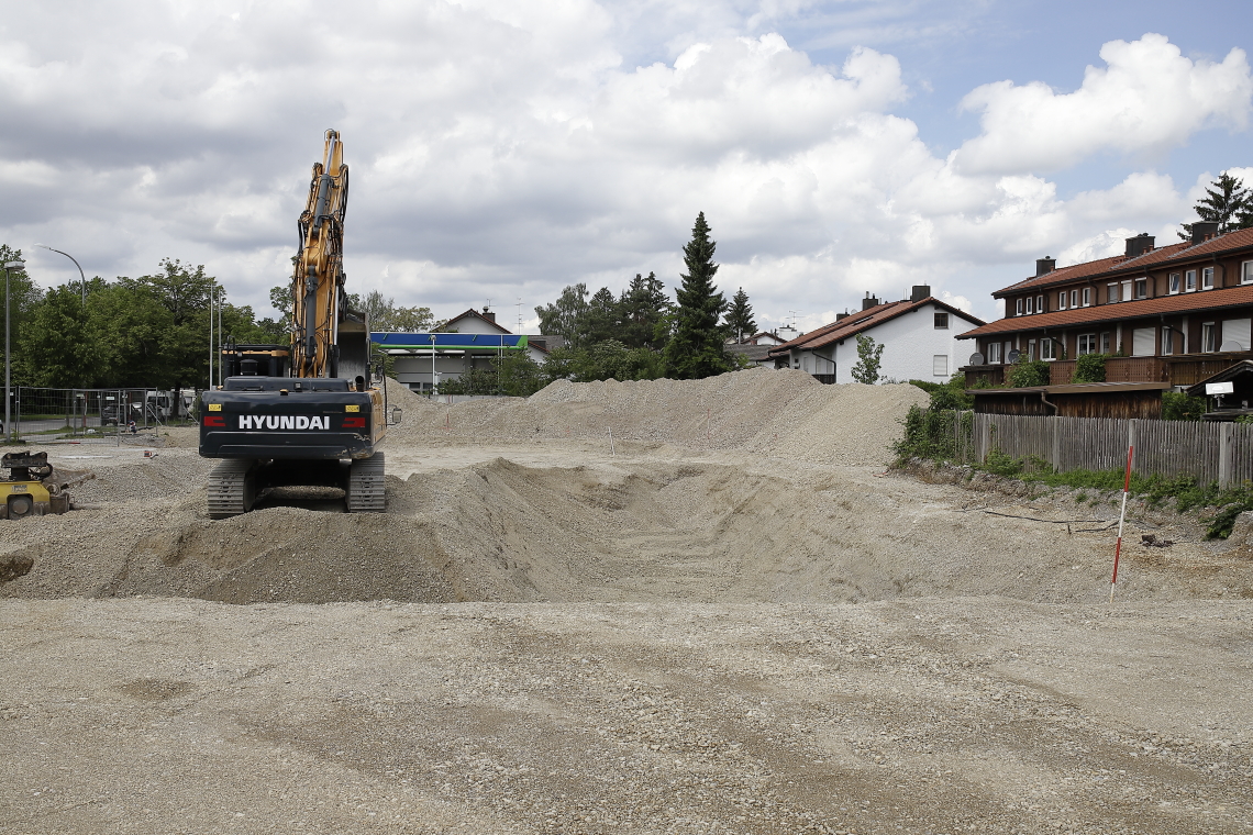 23.05.2024 - Bilder der Baustelle MONACO an der Heinrich-Wieland/Ecke Corinthstrasse in Neuperlach