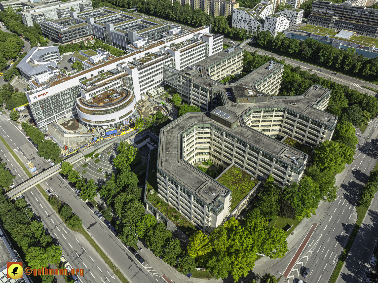 30.05.2024 - das ehemalige Allianzbürohaus ist jetzt BOSCH in Neuperlach und Umgebung