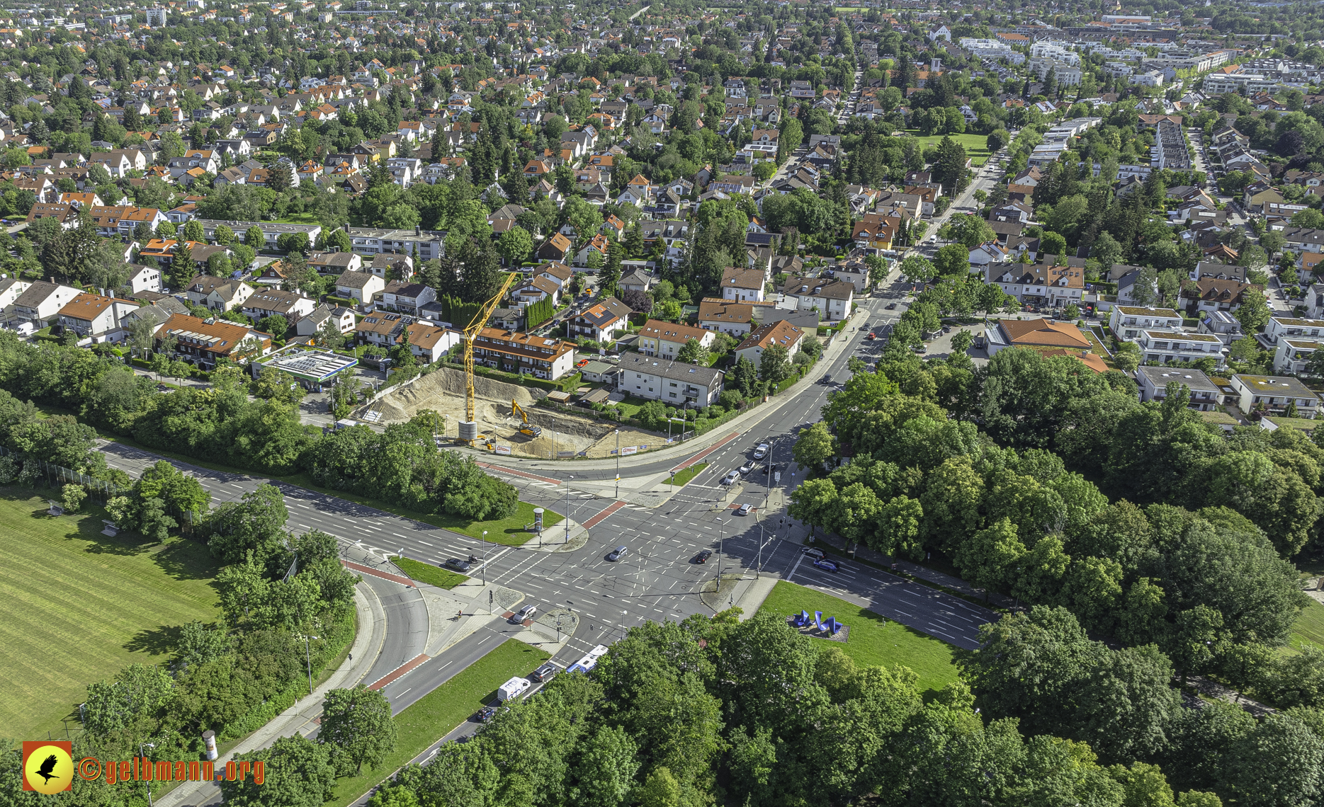 30.05.2024 - Luftbilder der Baustelle MONACO an der Heinrich-Wieland/Ecke Corinthstrasse in Neuperlach