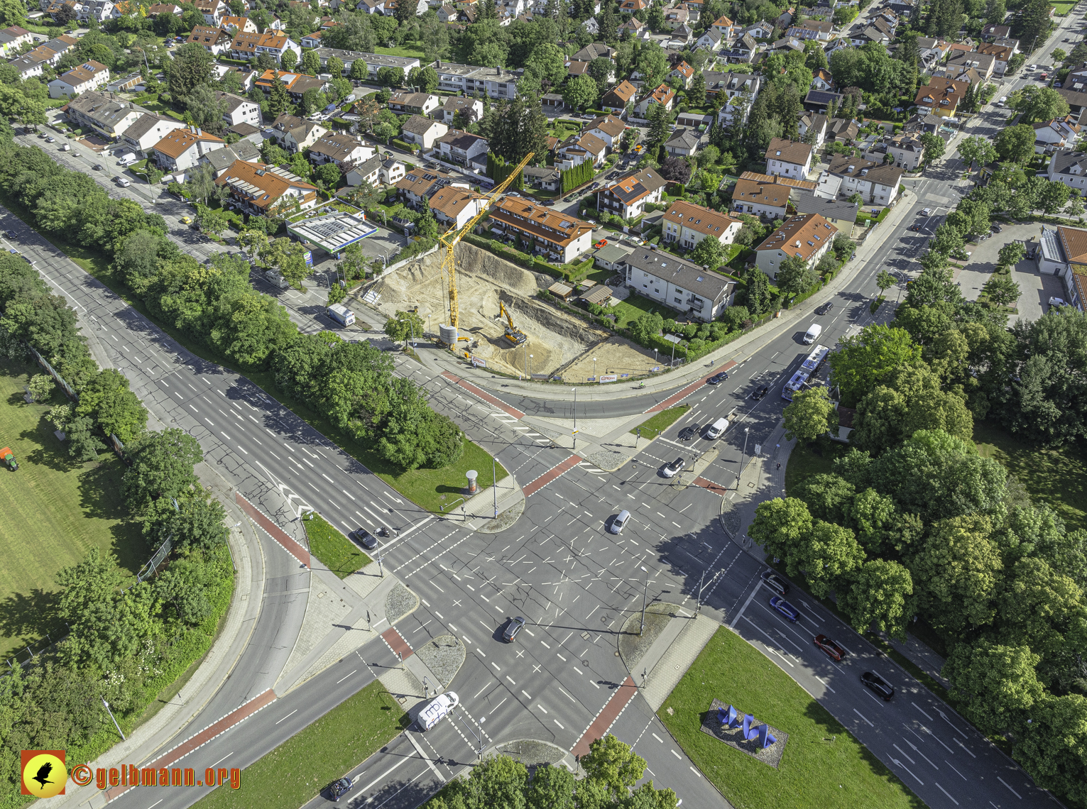 30.05.2024 - Luftbilder der Baustelle MONACO an der Heinrich-Wieland/Ecke Corinthstrasse in Neuperlach