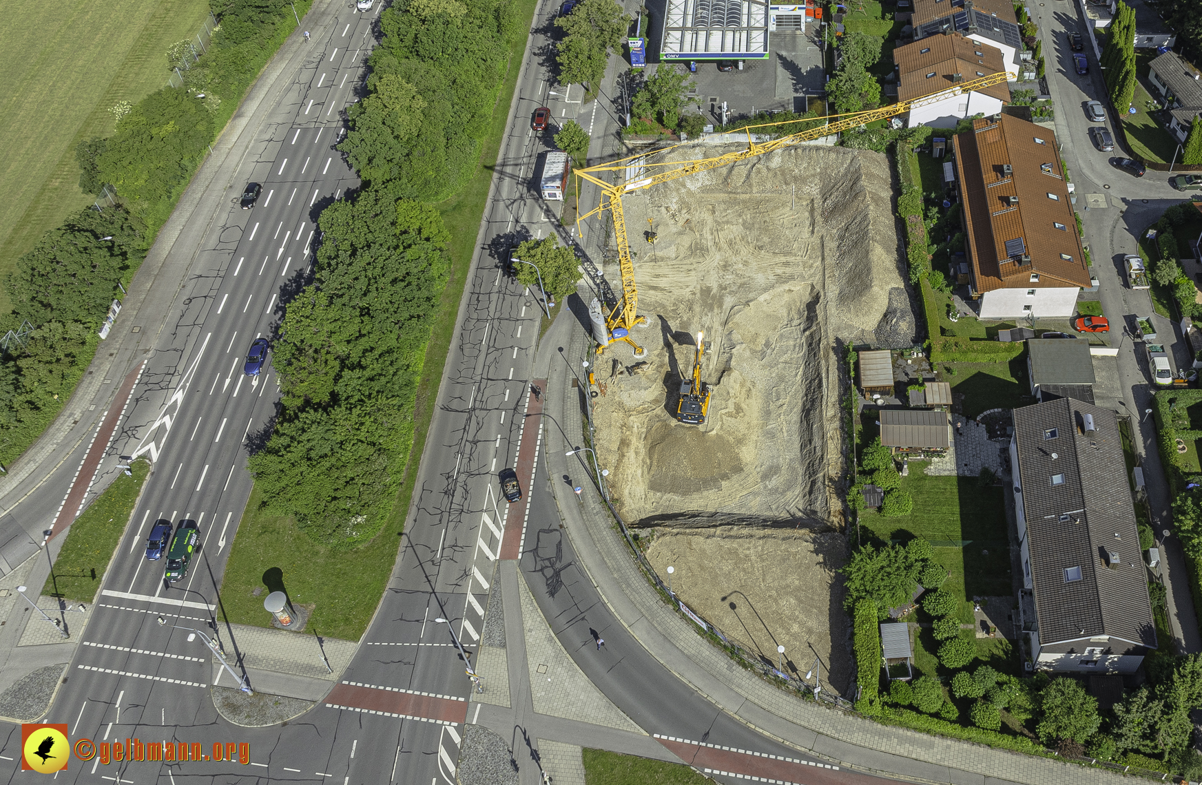 30.05.2024 - Luftbilder der Baustelle MONACO an der Heinrich-Wieland/Ecke Corinthstrasse in Neuperlach