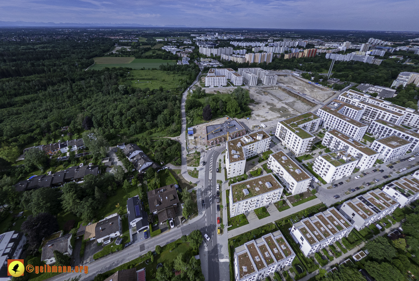 06.06.2024 - Luftbilder der Baustelle Alexisquartier und Pandion Verde in Neuperlach