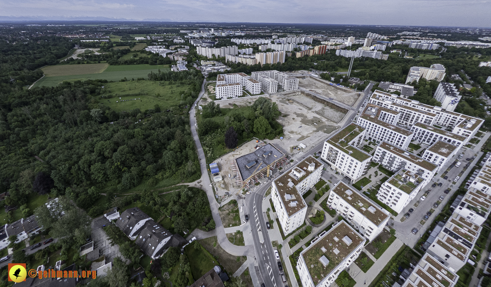 06.06.2024 - Luftbilder der Baustelle Alexisquartier und Pandion Verde in Neuperlach