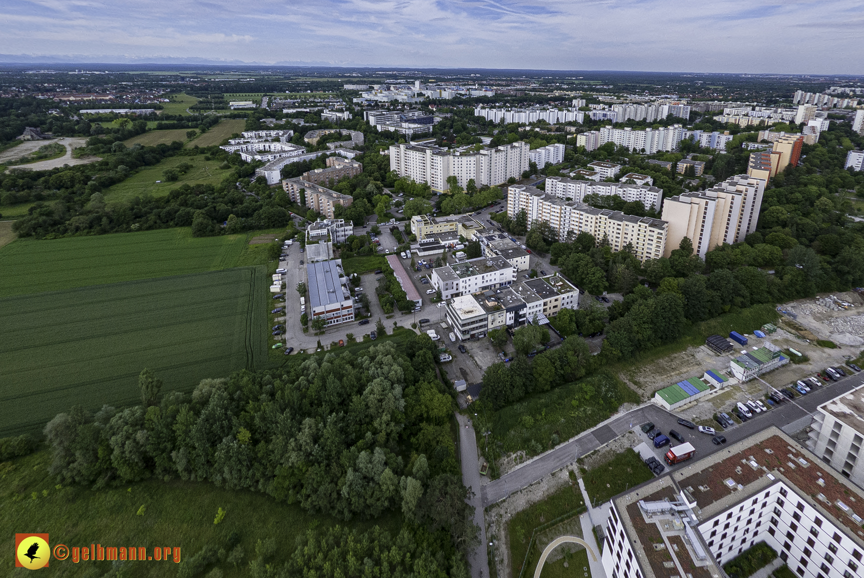 06.06.2024 - Luftbilder der Baustelle Alexisquartier und Pandion Verde in Neuperlach