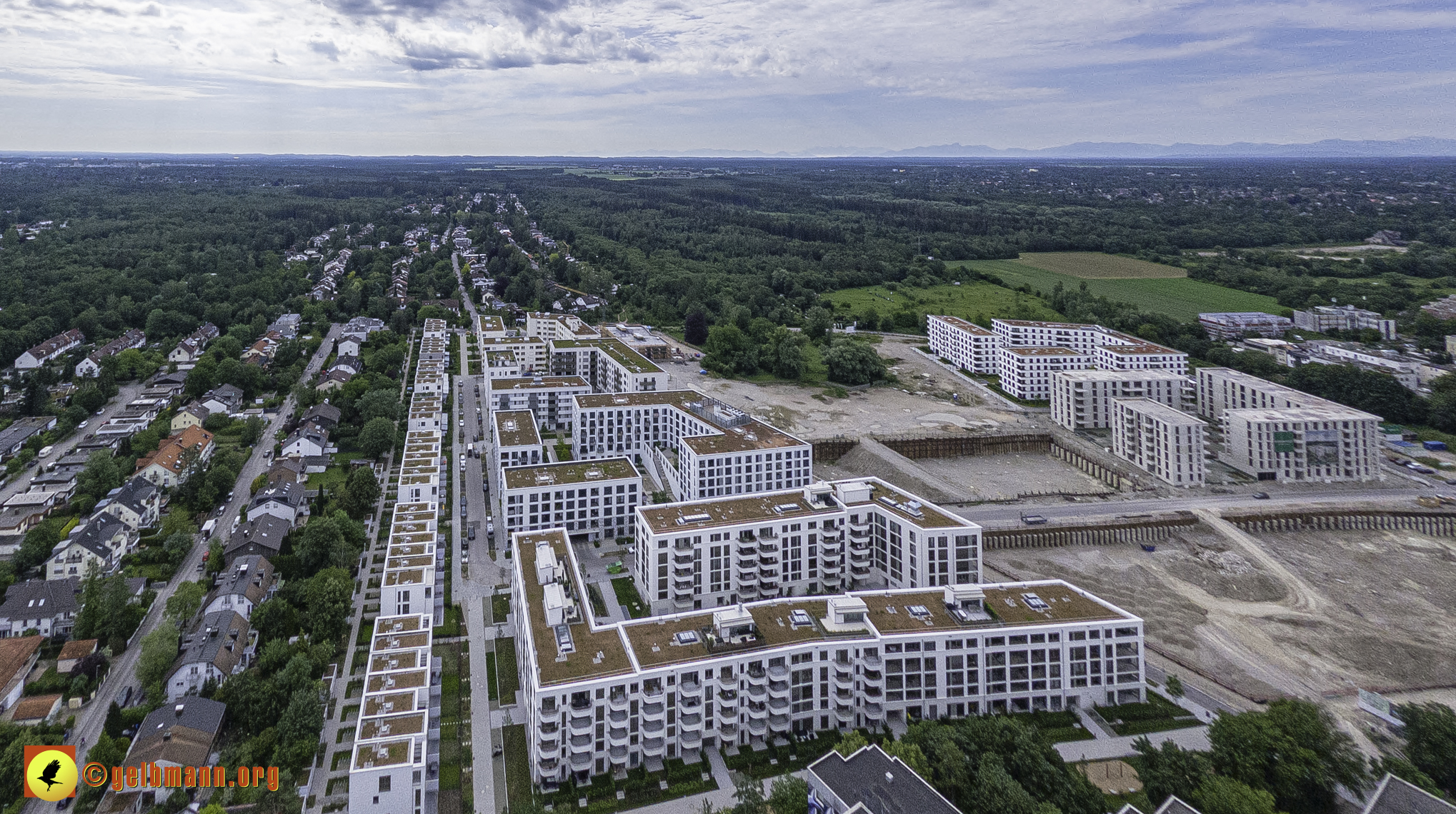 06.06.2024 - Luftbilder der Baustelle Alexisquartier und Pandion Verde in Neuperlach