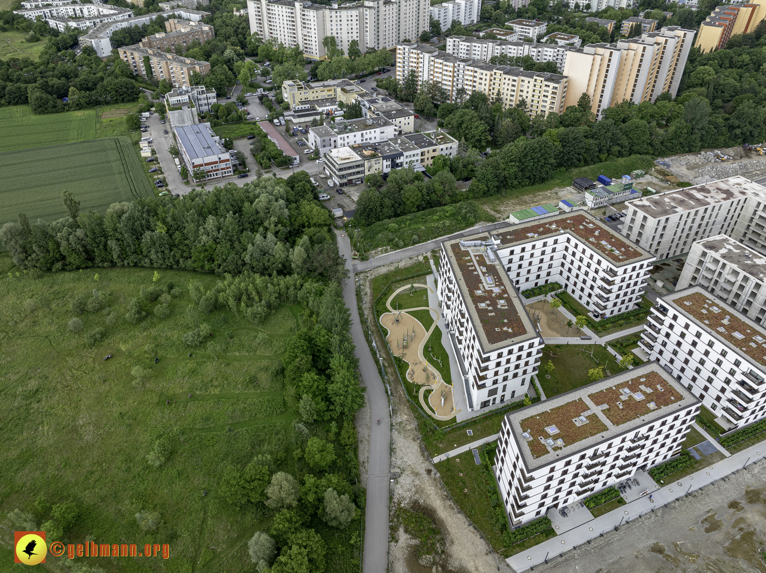 06.06.2024 - Baustelle Alexisquartier und PAndion Verde in Neuperlach