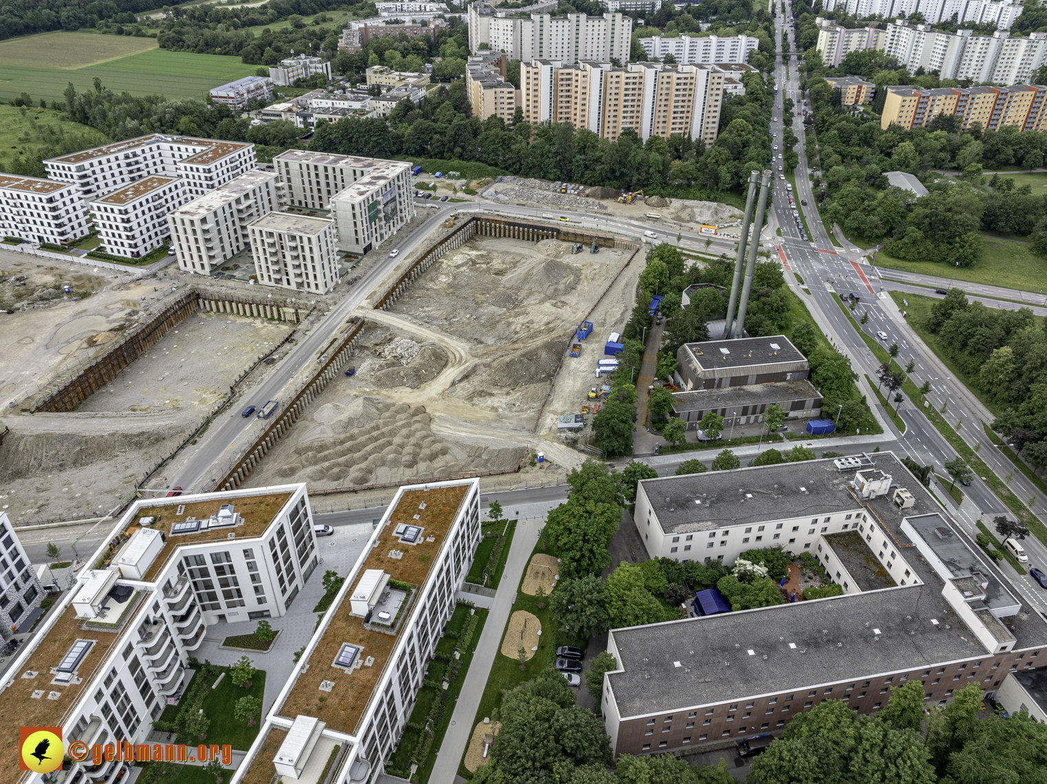 06.06.2024 - Baustelle Alexisquartier und PAndion Verde in Neuperlach