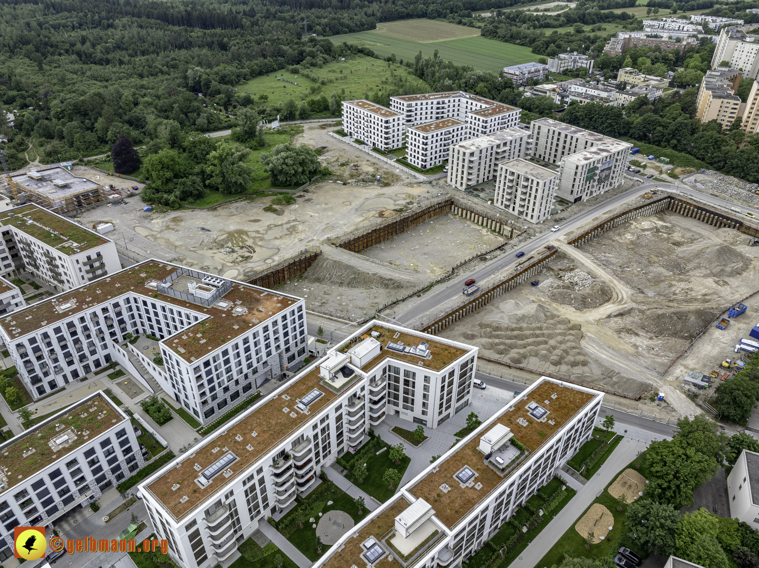 06.06.2024 - Baustelle Alexisquartier und PAndion Verde in Neuperlach