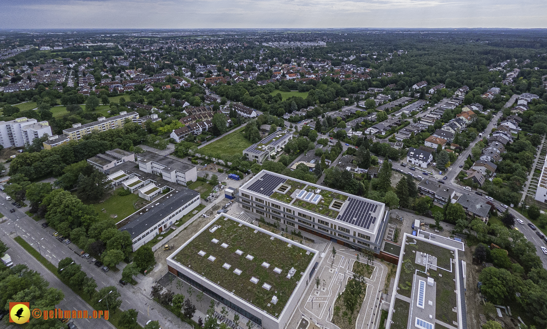 06.06.2024 - Luftbilder der Baustelle Grundschule_am_Karl-Marx-Ring in Neuperlach