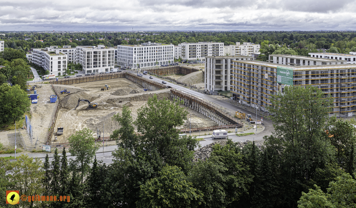 03.07.2024 - Baustelle Alexisquartier und Pandion Verde in Neuperlach