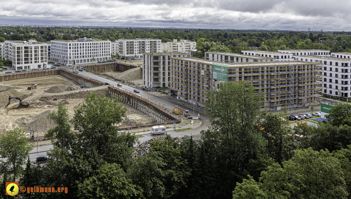 03.07.2024 - Baustelle Alexisquartier und Pandion Verde in Neuperlach
