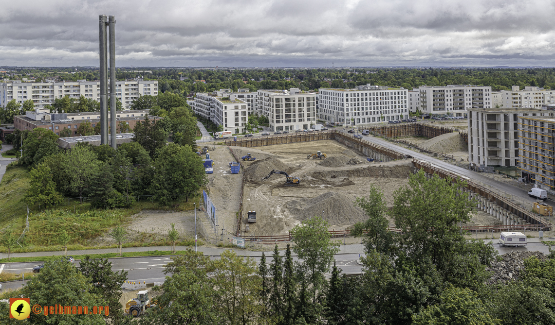 03.07.2024 - Baustelle Alexisquartier und Pandion Verde in Neuperlach