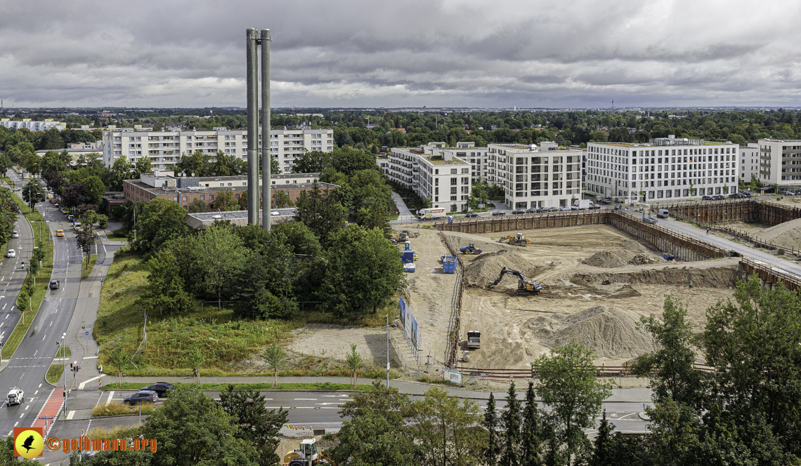 03.07.2024 - Baustelle Alexisquartier und Pandion Verde in Neuperlach
