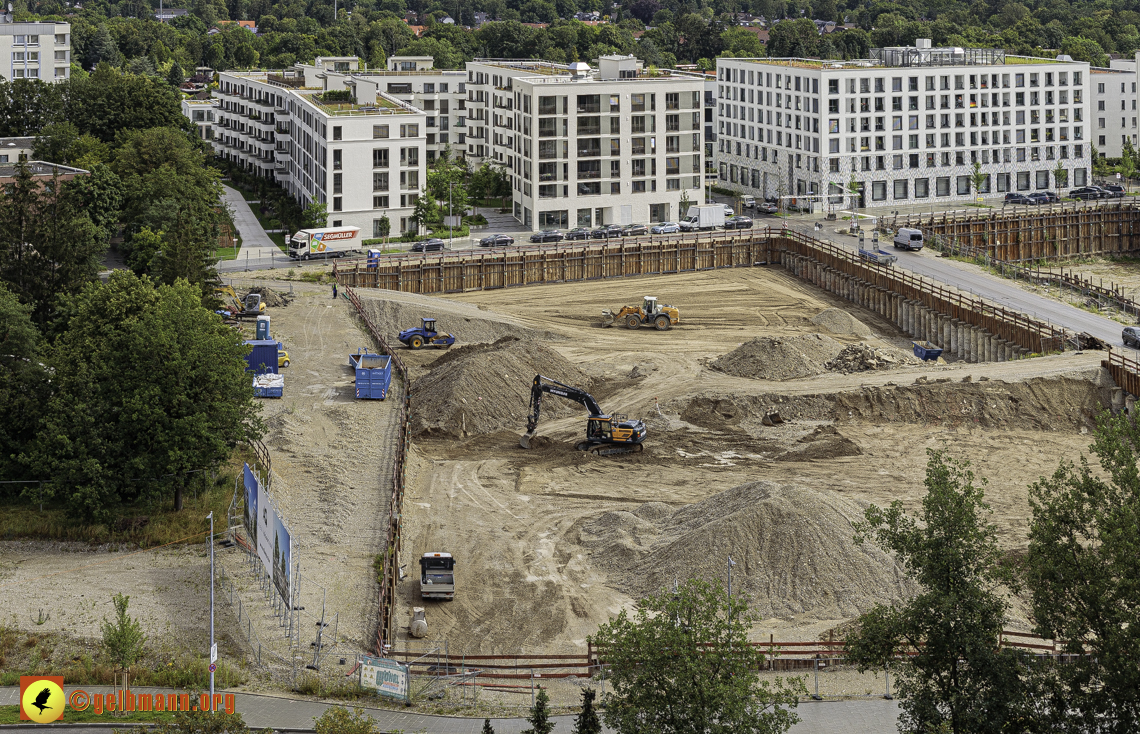 03.07.2024 - Baustelle Alexisquartier und Pandion Verde in Neuperlach