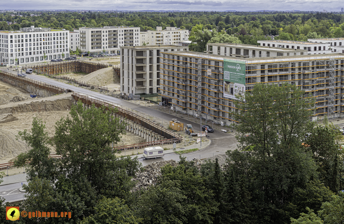 03.07.2024 - Baustelle Alexisquartier und Pandion Verde in Neuperlach