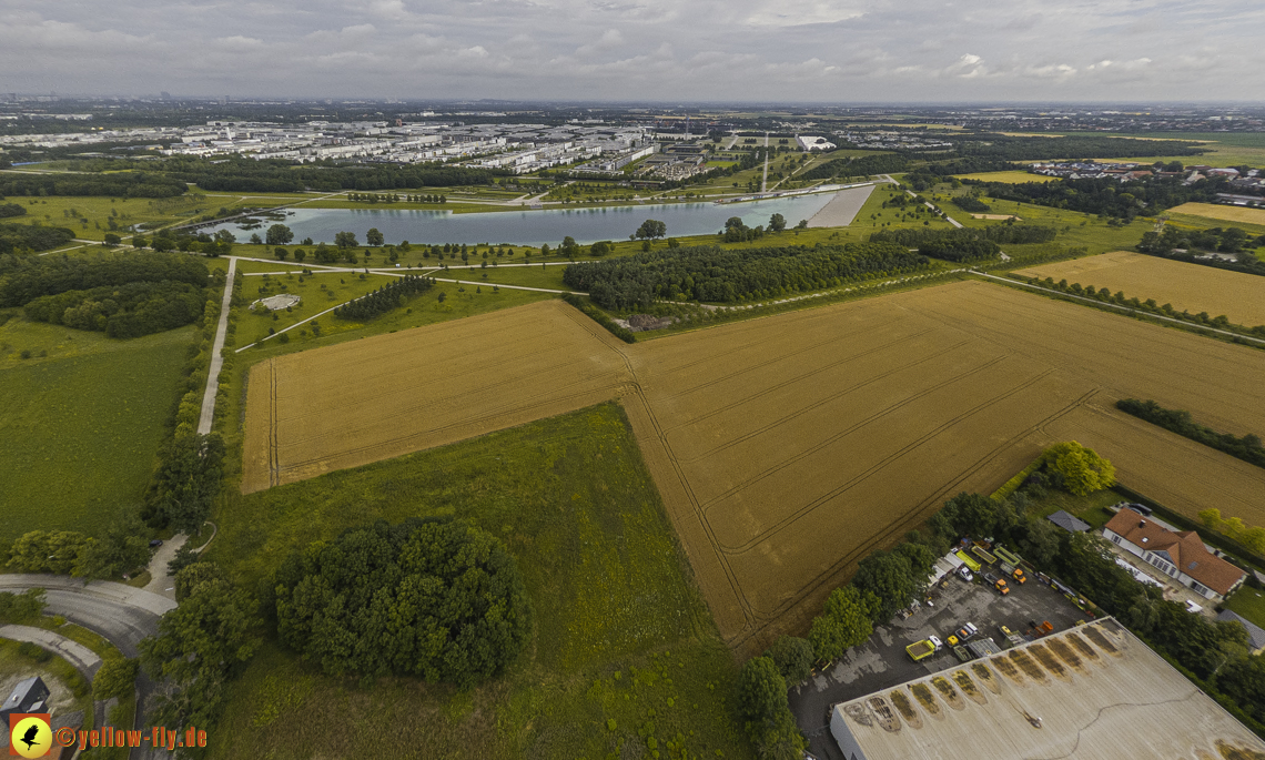 11.07.2024 - DEMOS-Baustelle und BayernHeim-Baustelle in Gronsdorf und Riemer See