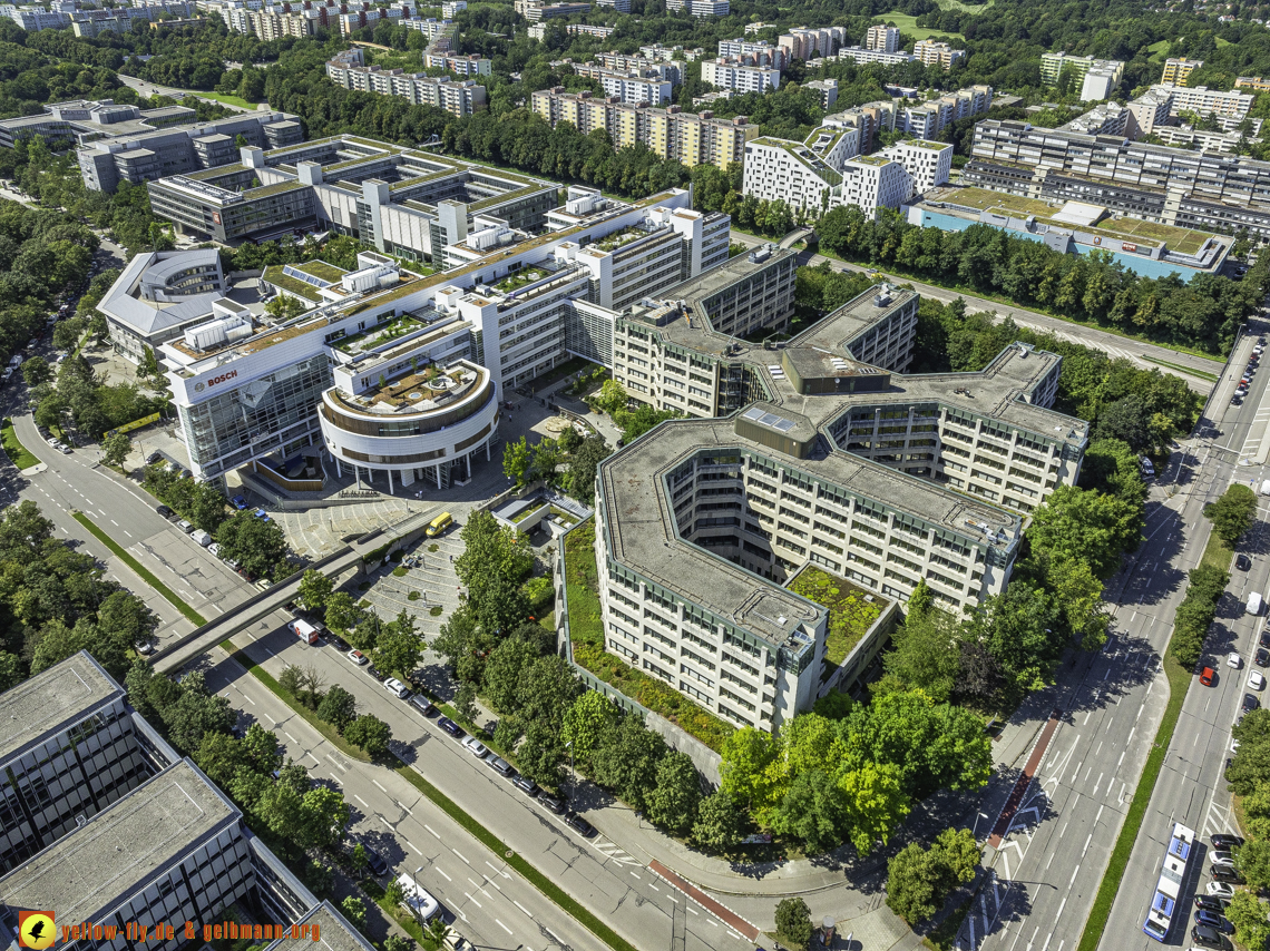 29.07.2024 - ehemalige Allainz und neues Bosch-Gebäude in Neuperlach