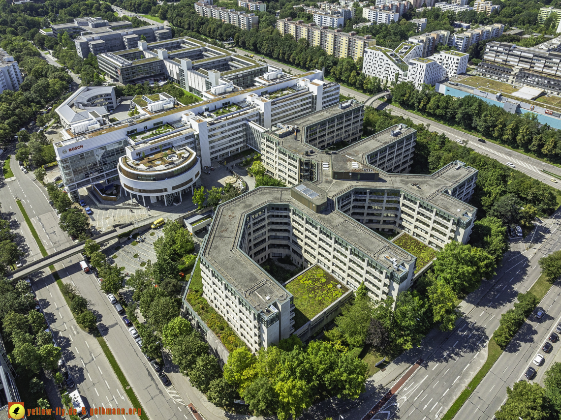 29.07.2024 - ehemalige Allainz und neues Bosch-Gebäude in Neuperlach